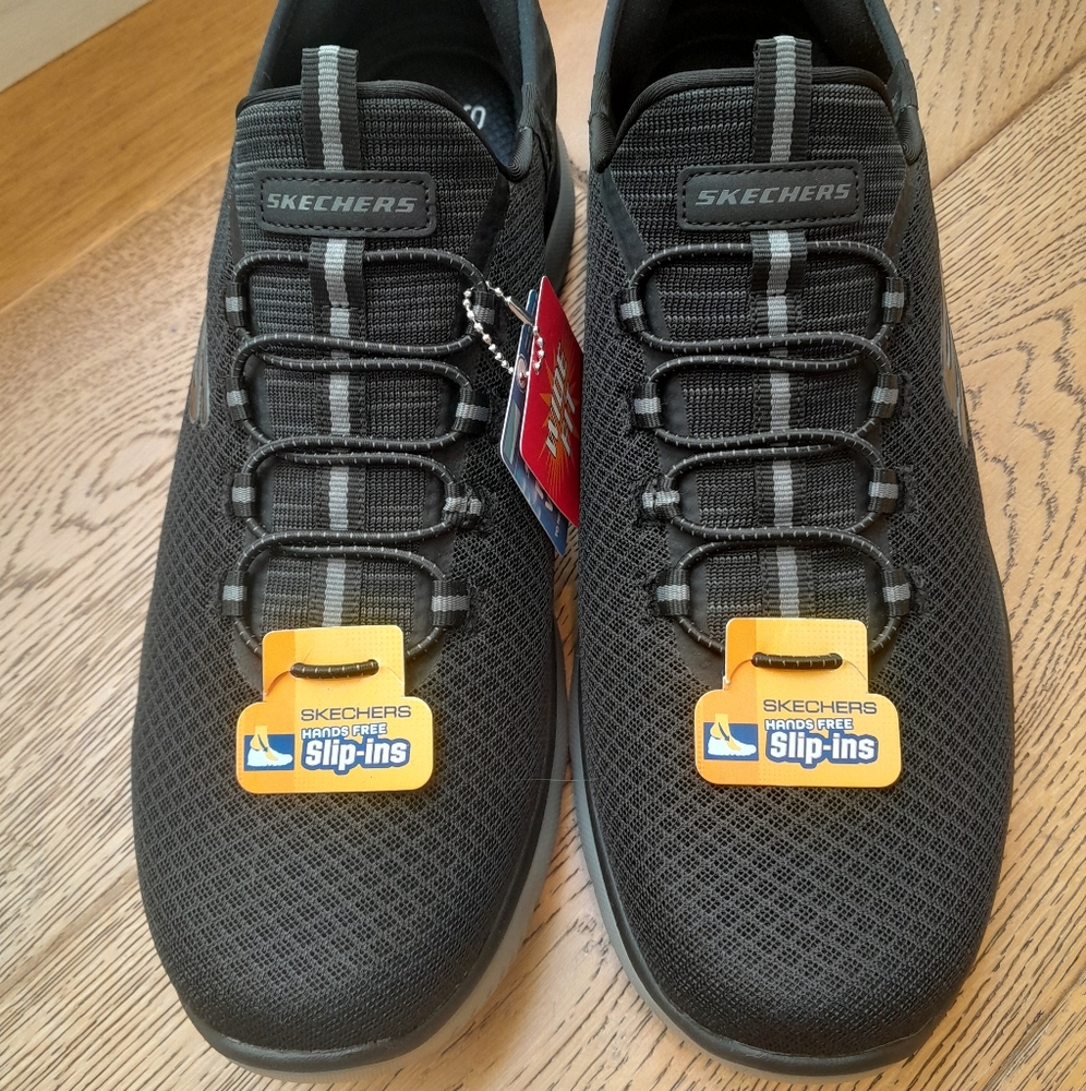 Skechers Black Athletic Shoes